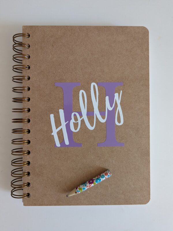 Personalised Sketchbook with Initials and Name | Love K J Designs