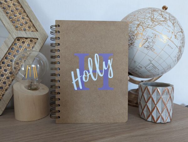 Personalised Sketchbook with Initials and Name | Love K J Designs