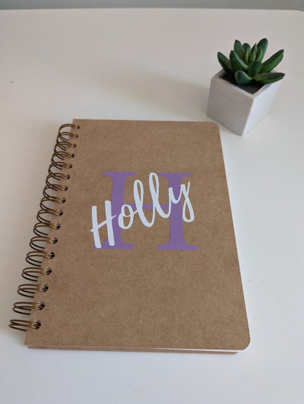 Personalised Sketchbook with Initials and Name | Love K J Designs