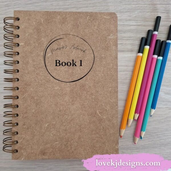 Personalised Name Sketchbook - Love K J Designs