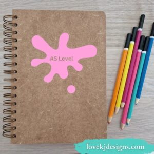 Personalised Paint Blob Sketchbook - Love K J Designs